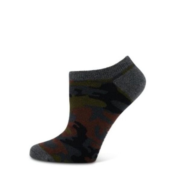 Sanctuary Accessories - Sanctuary Mens Womens 3 Pack Low Cut Socks Camo Green‎ Grey Black New
